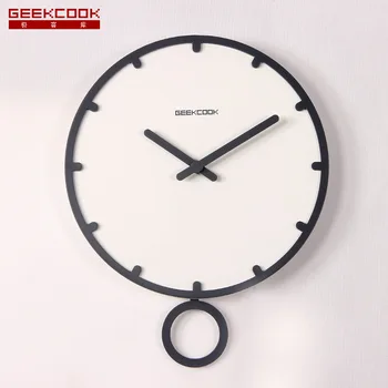 

Simple Nordic Clock: Swing with the Time Creative Home Wooden Clock Hanging Clock Factory Direct Sales a Generation