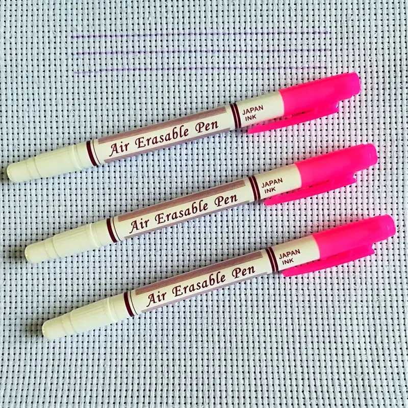 Двусторонняя розовая воздушная стираемая ручка маркер для краски ткани маркеры для вышивки крестиком для красок ткани ручка для вязания Иглы инструменты для рукоделия