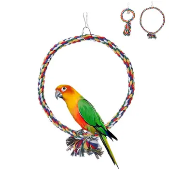 

Pet Bird Parrot Swing Cage Toy Chew Bites For Parakeet Cockatiel Cockatoo Conure LX9C