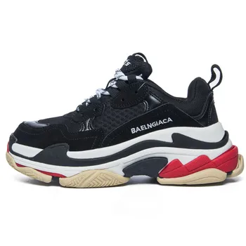 

Women Dad Sneakers Platform Leather Mesh Sports Sneakers Lace Up Thick Bottom Trainers Shoes Girls Casual Sneakers Men Women