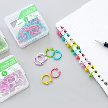 Anneaux de reliure colorés à feuilles mobiles, bricolage d'albums, fournitures de bureau