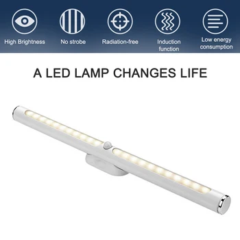 

LED Lights Under Cabinet Light Wardrobe Light Human Infrared Induction Lamp Closet Light Human Body Sensor Lights for Kitchen