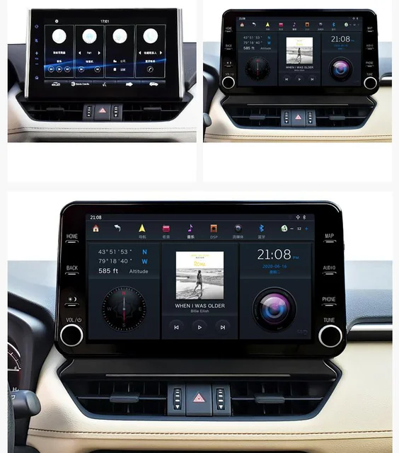 $583.8 Car Multimedia player For Toyota VELANDA RAV4 RAV-4 2019 2020 Android 9 64GB Car GPS Navigation Headunit Auto Radio