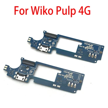 

10Pcs/Lot, Micro USB Charger Dock Connector Charging Port Microphone Flex Cable For Wiko Pulp 4G Replacement Parts
