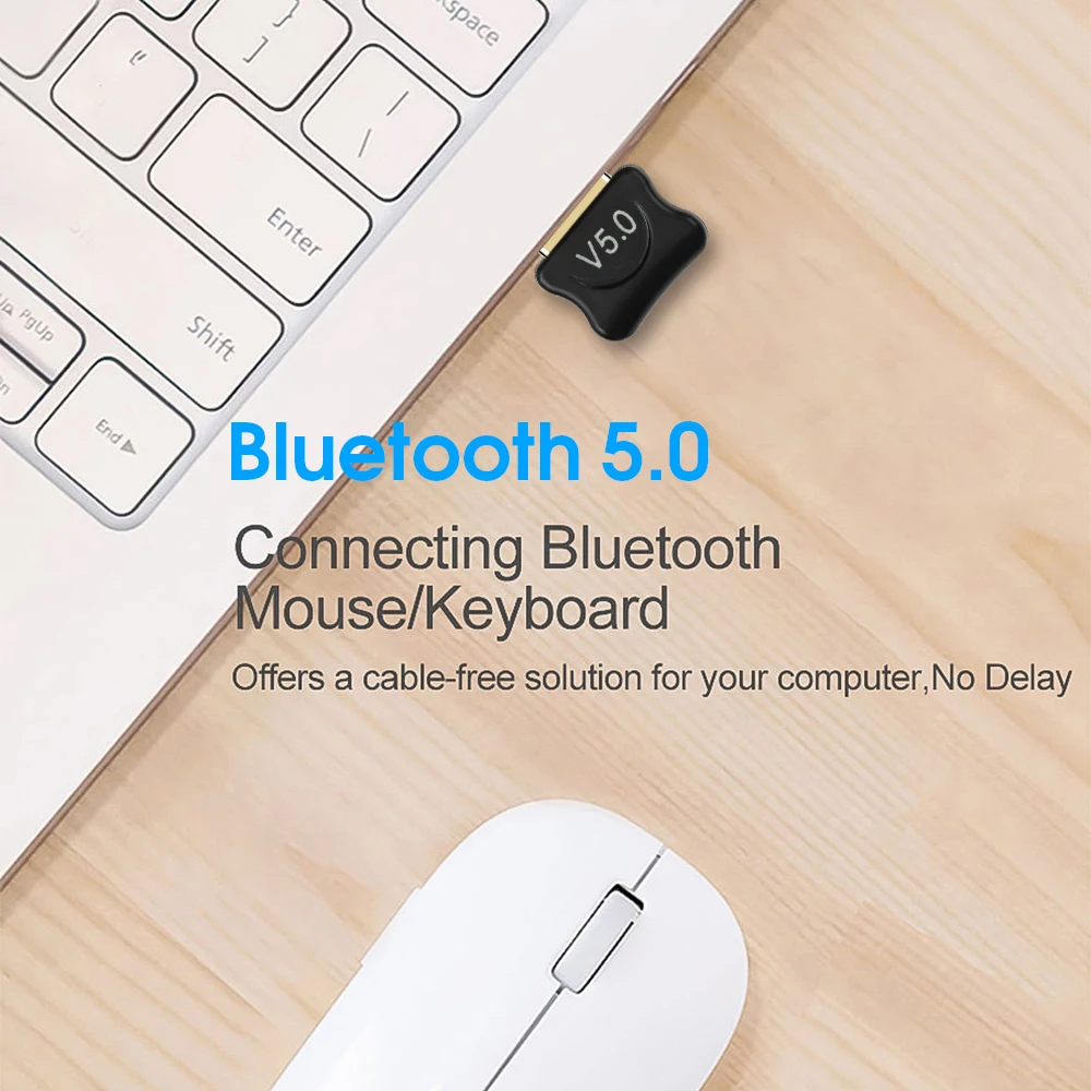 Kebidumei USB Bluetooth адаптер Bluetooth 5,0 ключ для компьютера ПК музыкальный приемник с динамиком адаптер до 10 м беспроводной диапазон