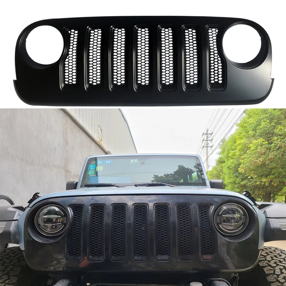 J373 Jl Style Grille For Jeep Wrangler Jk 2007-2017 Front Grill（only  Europe）lantsun - License Plate - AliExpress