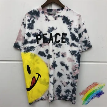 

PEACE Tie Dye Travis Scott Astroworld T-Shirt Best Quality Short Sleeve Hip Hop Street Wear T Shirt