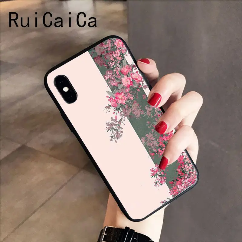 Chinese art flower sakura plum flower rose peony