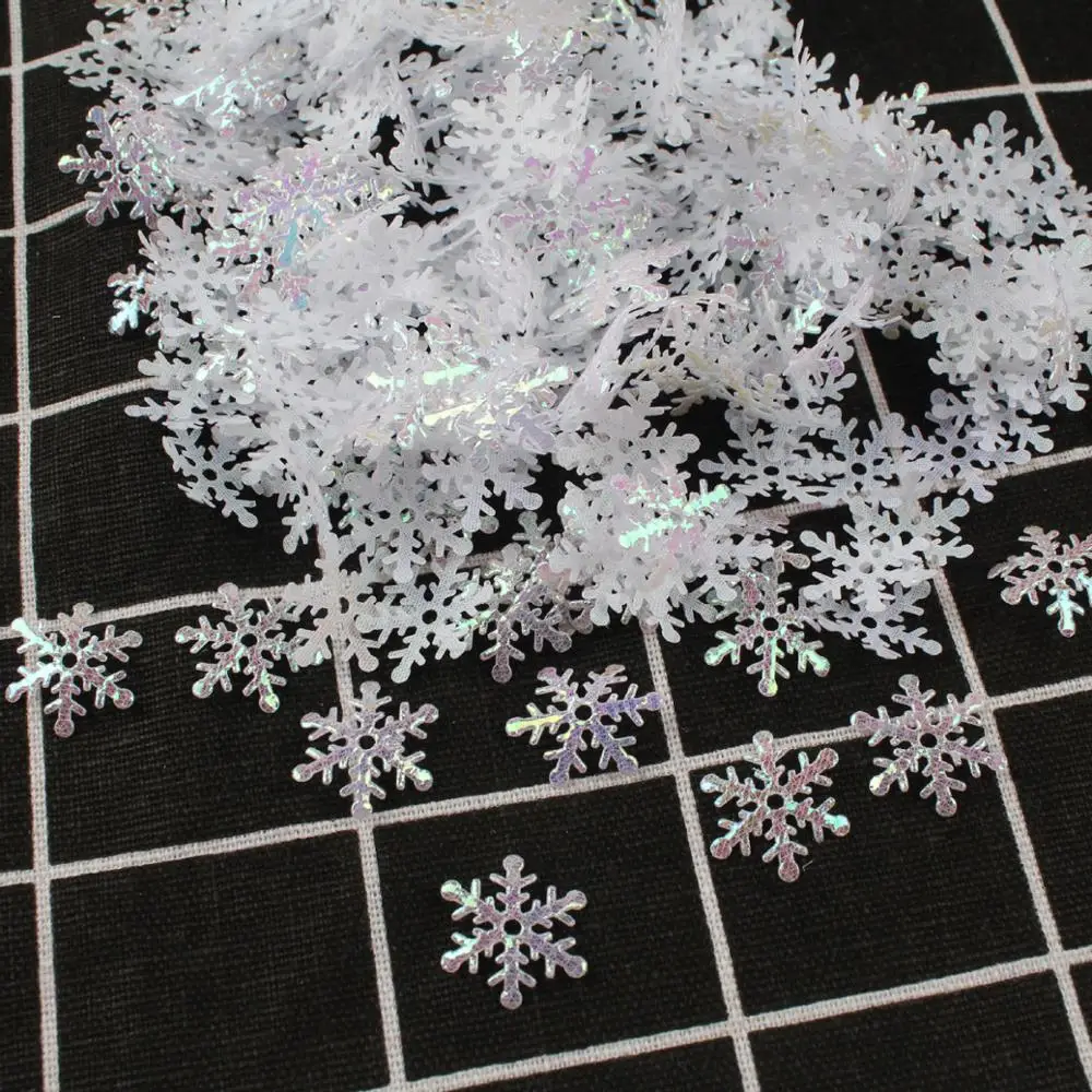 

300pcs Christmas decoration snowflake wedding party throwing confetti handmade snowflake Christmas accessories new year product