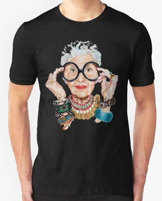 

New Iris Apfel - Fashion Is Ultimately A Form Of Self Mens T-Shirt Size S-3Xl