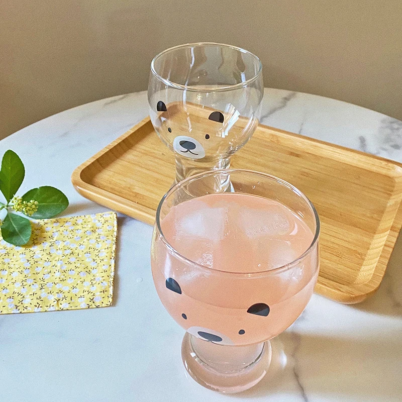 Kawaii Korea Style Bear Glass Cup - Limited Edition