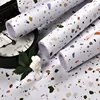 Modern PVC Self Adhesive Waterproof Wallpapers Terrazzo Peel and Stick Stickers for Kitchen Countertop Home Decals Wall Stickers 4
