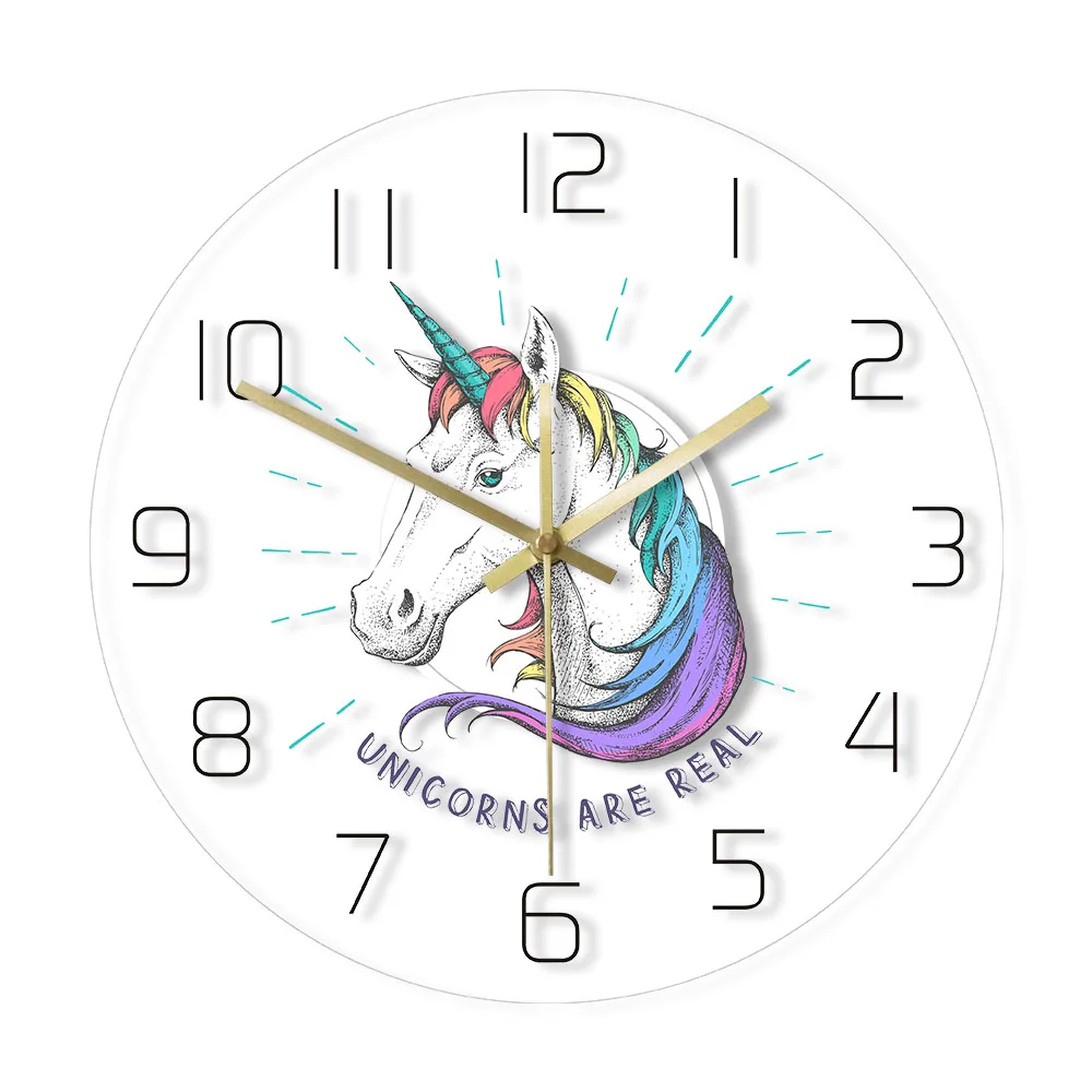 Unicorns Are Real Magical Rainbow Unicorn Transparent Acrylic Wall