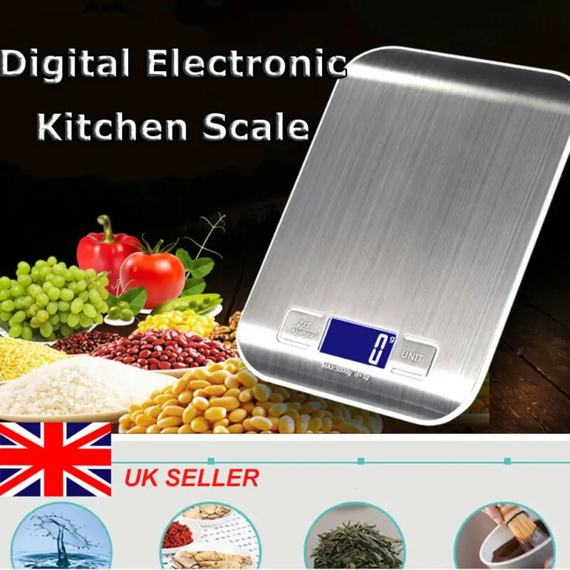 5 кг/10 кг/1 г ЖК-цифровые электронные кухонные весы для диеты пищи весы из нержавеющей стали высокоточные весы измерительные инструменты