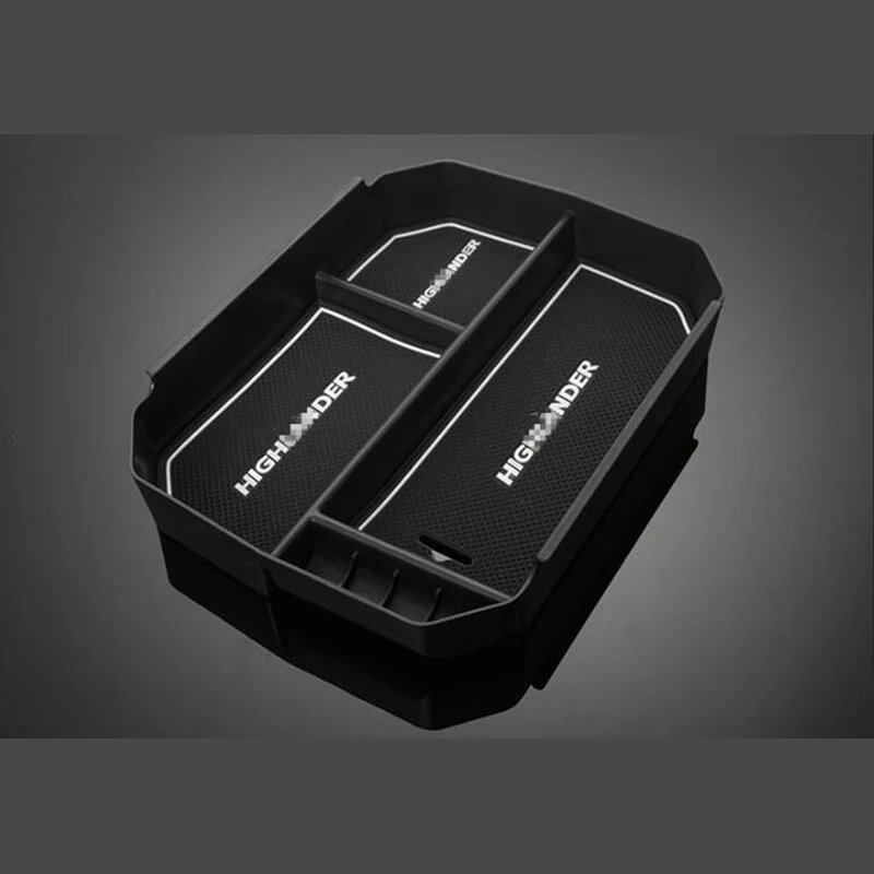 

Application only for 2015 to 2018 new Highlander central control armrest box storage box specially modified for Toyota