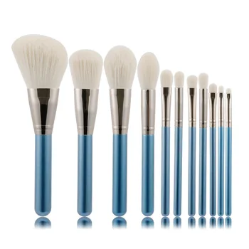 

Makeup Brush Set 11 Pcs Make-up Brushes Kit for Powder Liquid Cream Cosmetics Blending Blush Concealer Eye Shadow