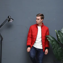 Пуховик, Красная Зимняя куртка, Мужская зимняя одежда, высокое качество, теплое толстое пальто, Мужская теплая верхняя одежда, модная