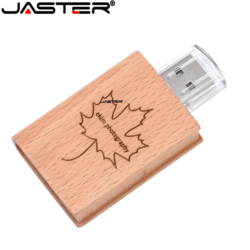 JASTER Заказная печать логотипа натуральная деревянная книга 8 Гб 16 usb флеш