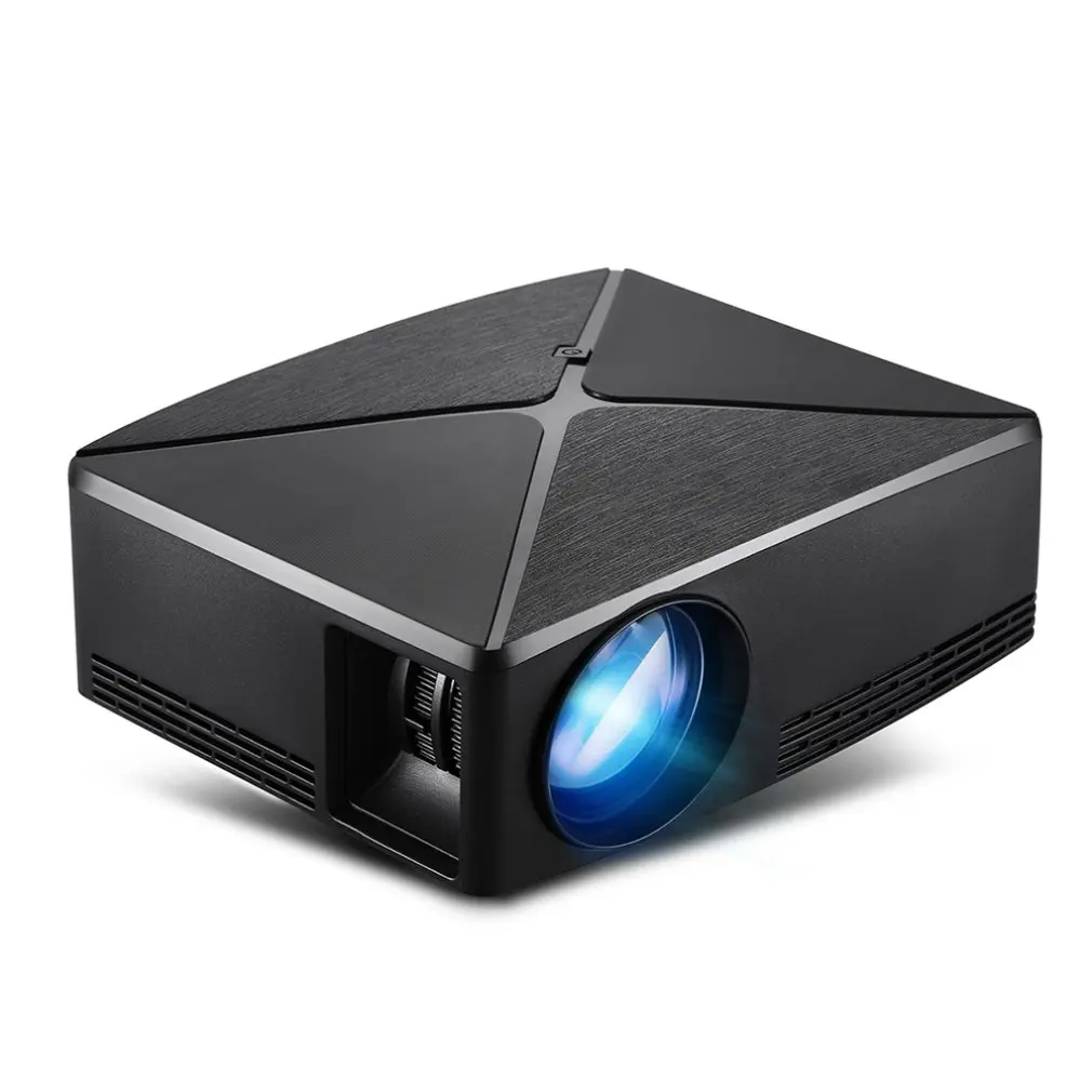 

C80UP HD Home 720P Projector Lumens WIFI LED Multimedia Wireless Projector USB Remote Control Black Portable
