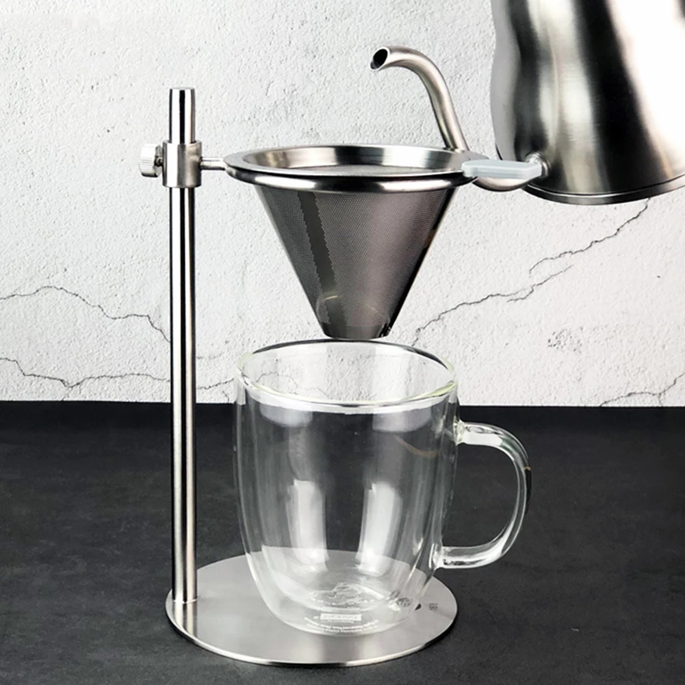 With Filter Stainless Steel Countertop Coffee Dripper Stand Stable
