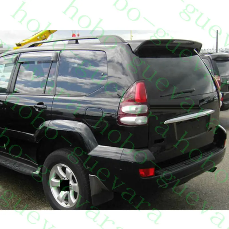 Подходит для Toyota Land Cruiser Prado FJ120 2003 2009 черный спойлер краски светодиодный 1