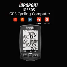 Igpsport igs50s gps ciclismo computador sem fio ipx7 à prova dwireless água bicicleta digital cronômetro velocímetro formiga + bluetooth 5.0 odômetro