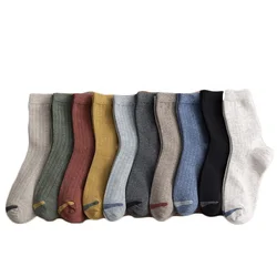 Autumn Winter New Style Middle Stockings Lovers Fashionable Street Cotton Comfortable Solid Socks