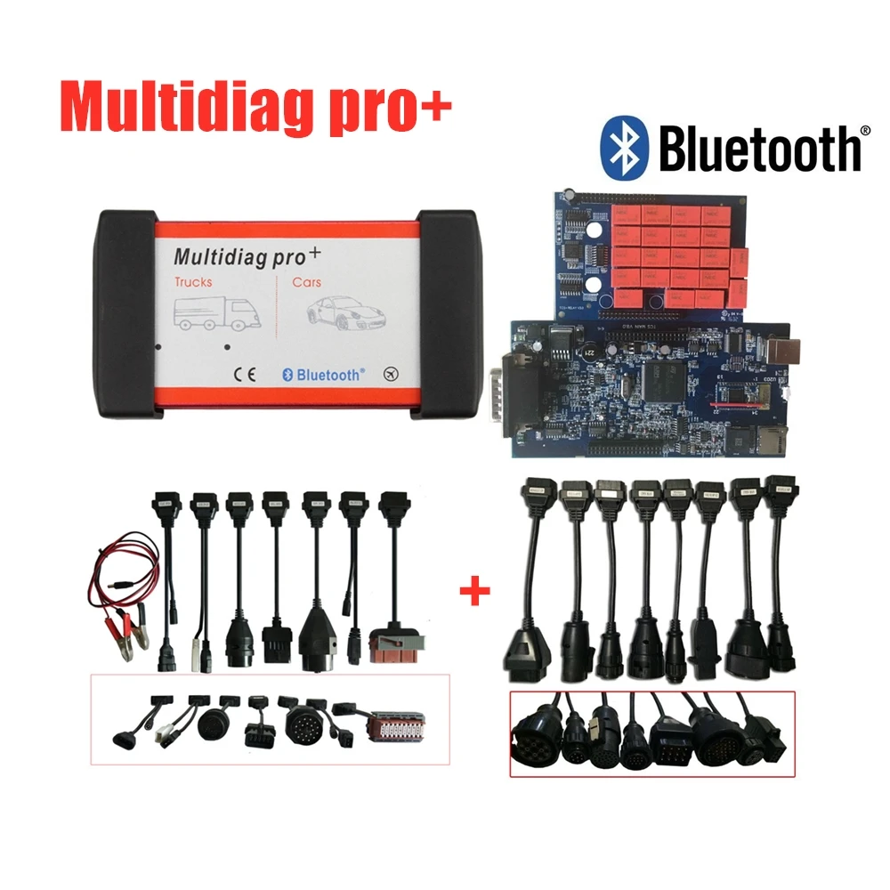 Multidiag Pro+. R0/. R3 программное обеспечение для автомобилей/грузовиков OBD2 сканер VD TCS C-D-P obd диагностический инструмент+ автомобильные кабели+ грузовые кабели