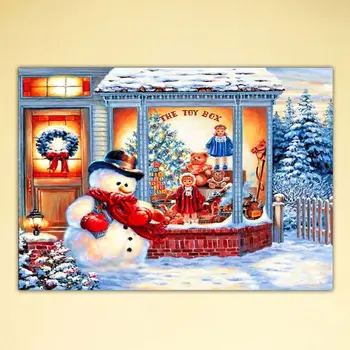 

Christmas Snowman Toy 5D Full Drill Diamond Painting Embroidery Cross Stitch Kit Rhinestone Crystal Home Decoration Crafts