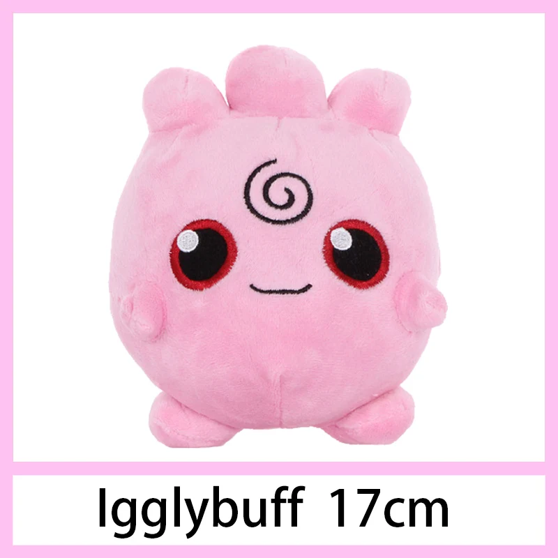 Igglybuff Пикачу Jigglypuff Vulpix Chikorita Venusaur Eevee marill аниме плюшевые милые коготь машина кукла для детей подарок мягкие игрушки - Color: Igglybuff