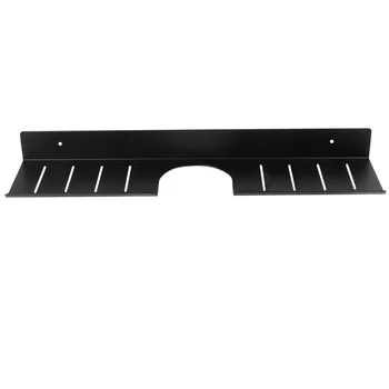 

1Pc Bathroom Faucet Rack Non-punching Storage Rack Bathroom Wall Hanging Stand (Black 50cm)