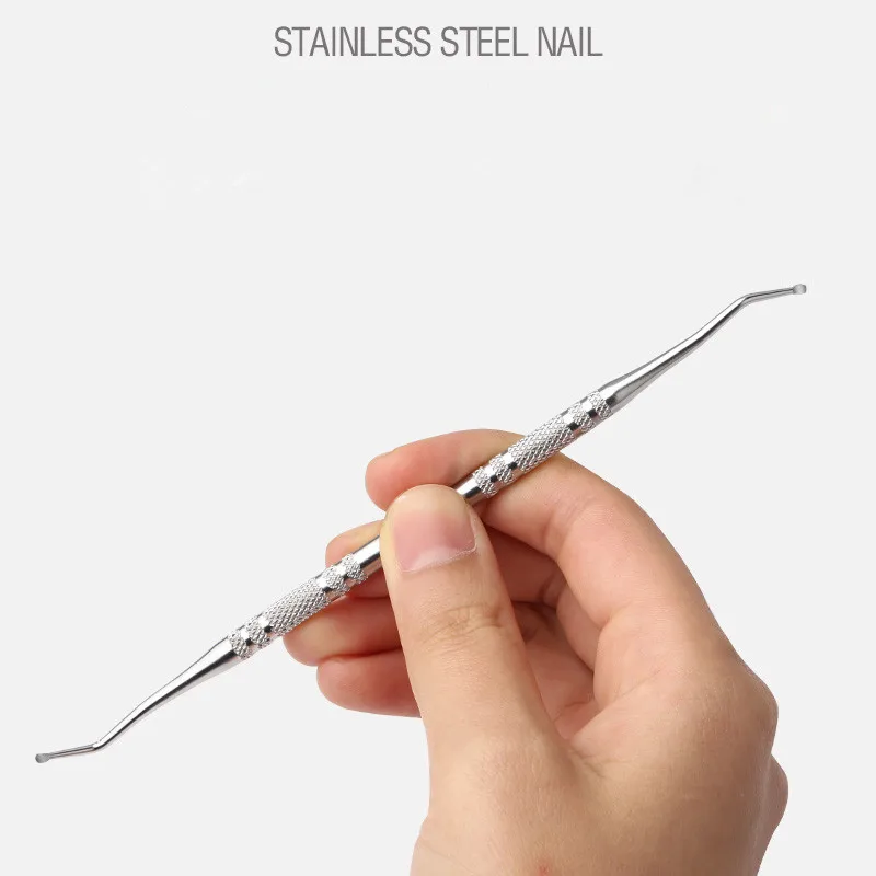 1Pc Professional Ingrown Toe Nail Lifter Correction Double Head Nail File Tool Foot Nail Care Hook Dirt Cleaning Spoon Manicure