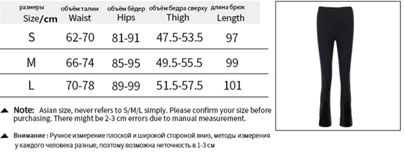 nike capri 2022 Elegant Women Sexy Pants High Waist Black Split Slim Autumn Office Ladies Casual Trouser Fashion Flare Slit Pant Black cropped leggings