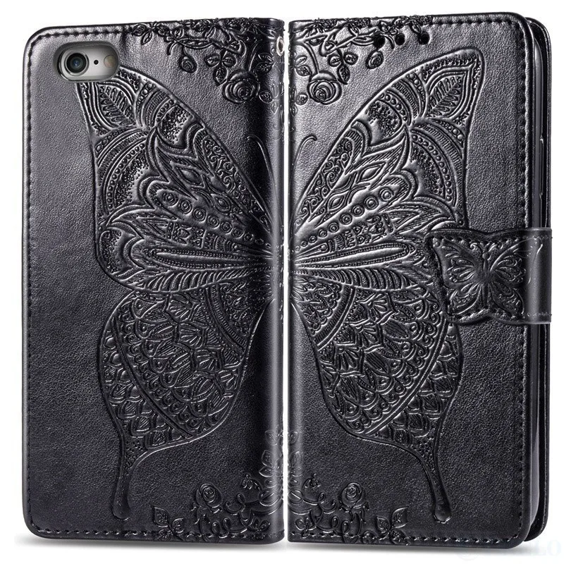 Butterfly Embossing Leather Flip Case For RedMi 6 Pro 6A 5 7 7A 8 8A GO K20 Wallet PU Cover For RedMi Note 8 8T 7 6 5 Cases Bags best flip cover for xiaomi Cases For Xiaomi