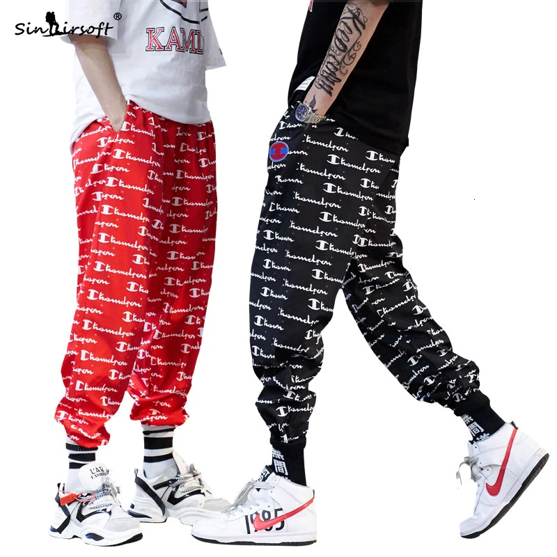 

2019 Fashion New Hip Hop Trend Skateboard Pants Elastic Bandwidth Pine Letter Printing Sweatpants Lovers Autumn And Winter Hot