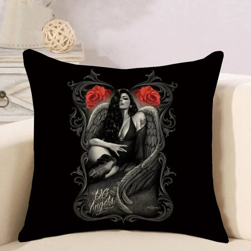 45*45 см наволочка для подушки в стиле Хэллоуин beauty Skeleton серии льняная наволочка для подушки автомобиля наволочка для дома украшения