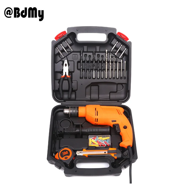 

Hand Drill Multifunctional Household Electric Drill Industrial Pistol Drill Electric Screw Drill 220V57 Set Shawl