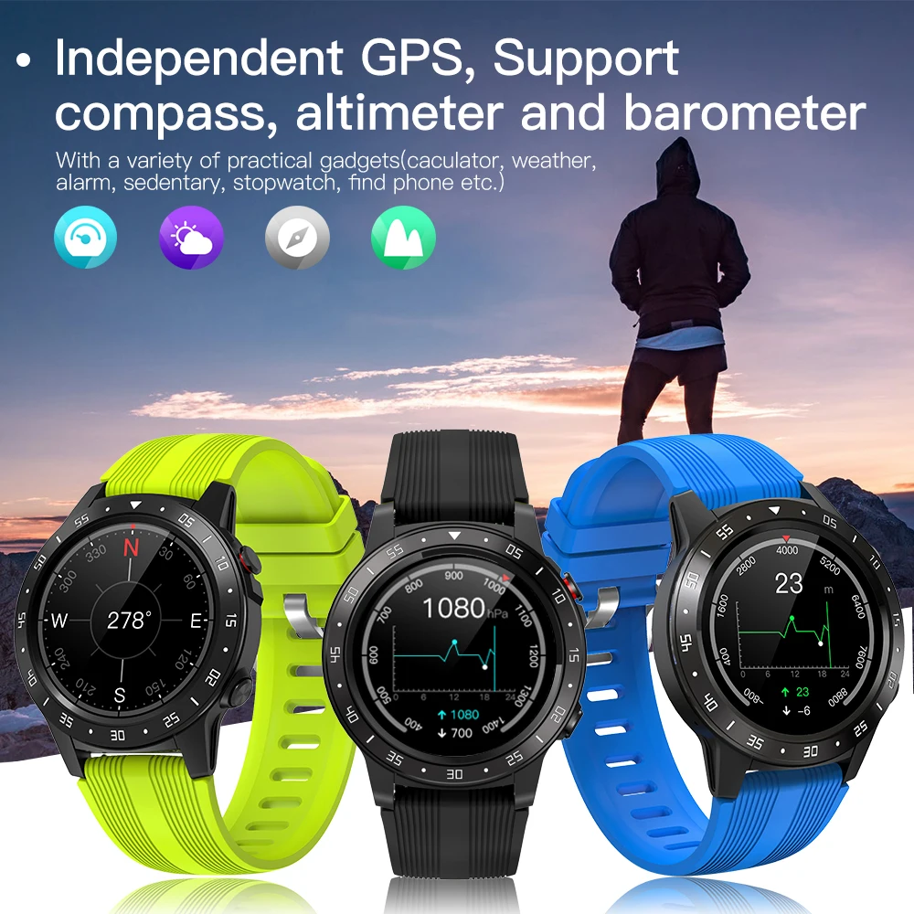 US $40.21 SMAWATCH M5S Smartwatch 2G SIM Bluetooth Call GPS Compass Barometer Altitude IP67 Smart Watch Men Women 2021 Sport Watch