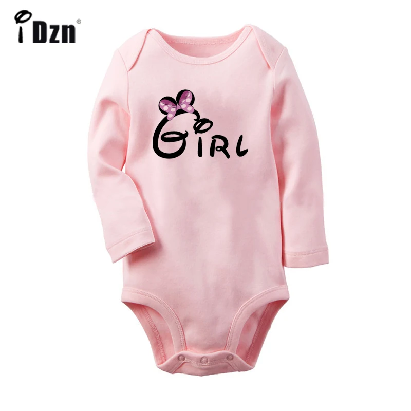 ifBabyP2746C Милое боди с бантом для новорожденных; комбинезон с длинными рукавами для малышей; Рождественский подарок - Цвет: ifBabyP2746C