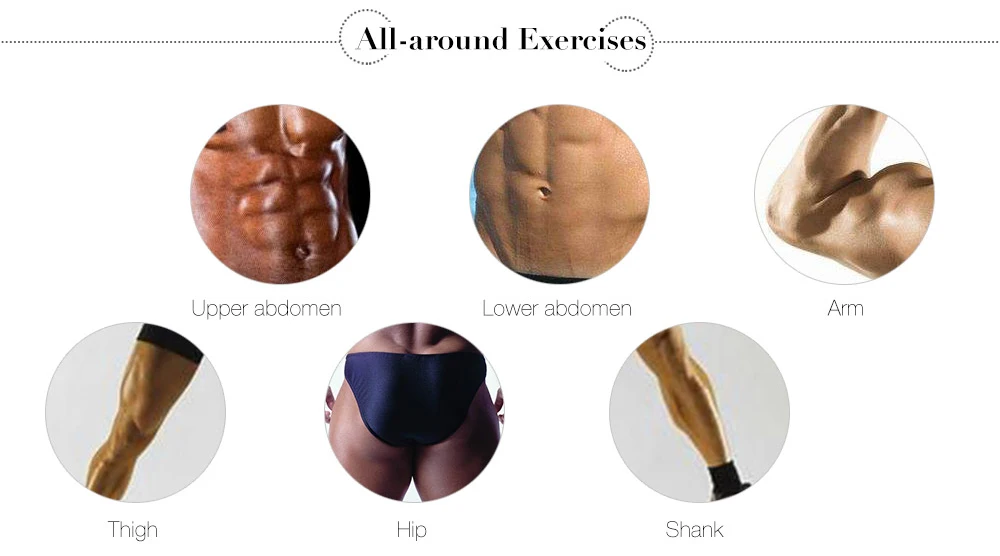 6pcs Arm Abdomen Trainer Pad Fitness Gear Accessories Gel Sheet for Muscle Sculpting