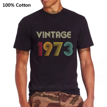 

Vintage 1973 All Original Parts 46th Birthday Gifts T Shirt Men Women Novelty Tops Wife Husband Short Sleeve T-Shirt Family Tees