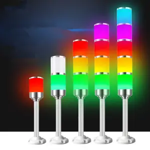 Led 3 Color In One Layer Indicator Lamp 24v Warning Light Workshop