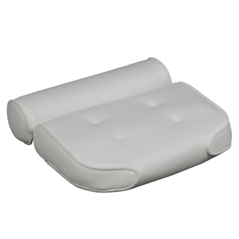 Спа подушка 3D сетка спа нескользящая Мягкая Ванна подголовник подушка с присосками для шеи и спины ванная комната поставка