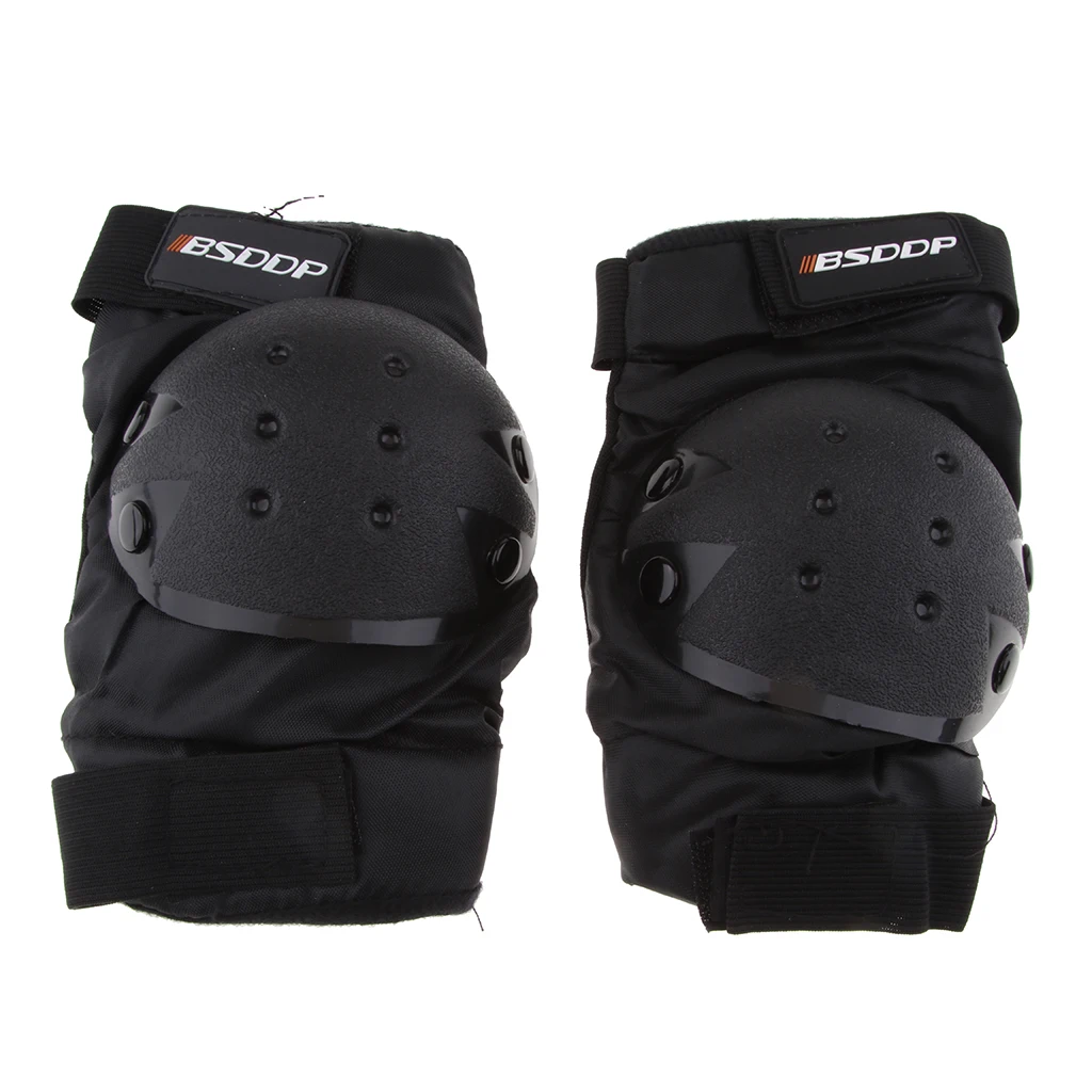 4Pieces Adults EVA Motorcycle ATV Motocross Elbow Knee Pads Shin Guards Protector Motorbike Racing- for Adult (Short)