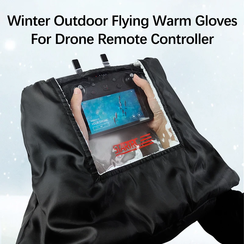 

Теплые водонепроницаемые зимние перчатки с защитой от ветра, рукав для пульта дистанционного управления для DJI Mavic 3/2/Air 2/2S/Mini SE, уличные летные аксессуары