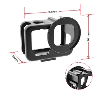 

Protective Cover Camera Cage for Gopro Hero 9 Action Camera Metal Heat Dissipation Hollow Expansion Shell for Gopro Hero 9