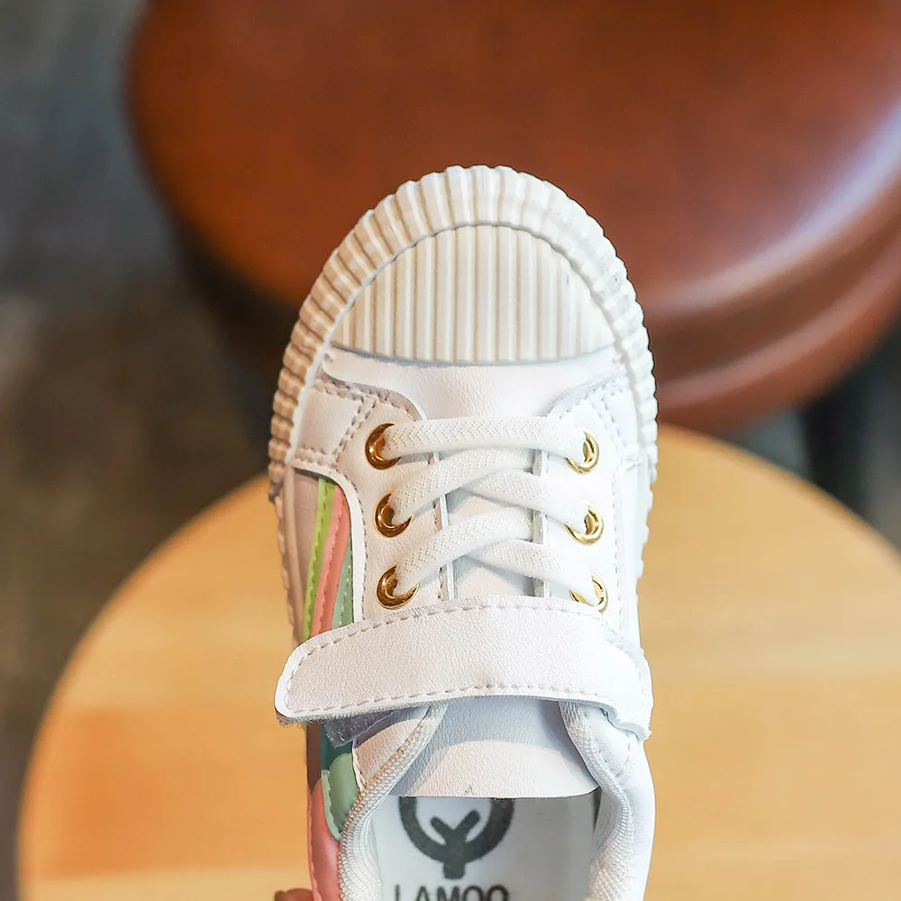 

2020 Spring Fashion CHILDREN'S Shoes Girls Night Light White Shoes Versatile tou qi ban Shoes Children Fashion Students Biscuit