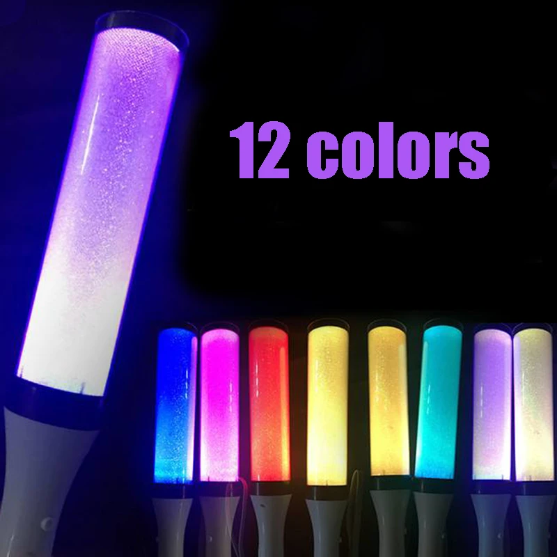Светящаяся креативная цветная палочка для торжеств, светодиодная бутафория, забавная светящаяся палочка, 26*2,7 см, вечерние принадлежности, ночная игрушка, концерты, события