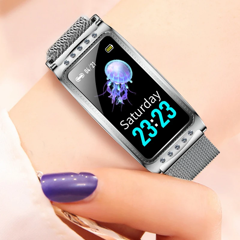 Женские Смарт-часы с Bluetooth, IP68, водонепроницаемые, пульсометр, умный браслет с фитнес-трекером, спортивный браслет для IOS, Android