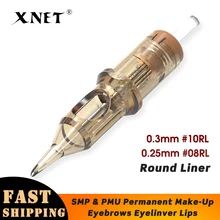 XNET – cartouche de tatouage SMP PMU, aiguilles de Micropigmentation, maquillage Permanent, sourcils, eyeliner, lèvres, Microblading, 20 pièces/boîte